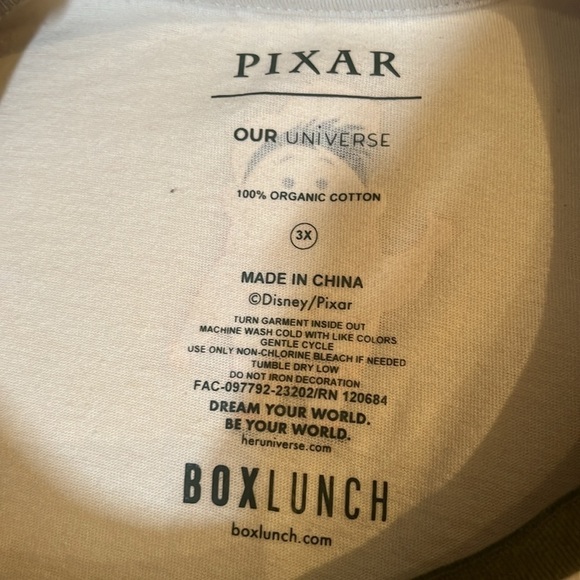 Universe Disney Pixar T-shirt Up Food Truck Size 3X NWOT - Picture 8 of 8
